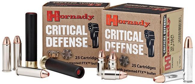 Hornady Critical Defense Handgun Ammo .32 H&R Mag 80 gr FTX 1150 fps 25/box - Hornady