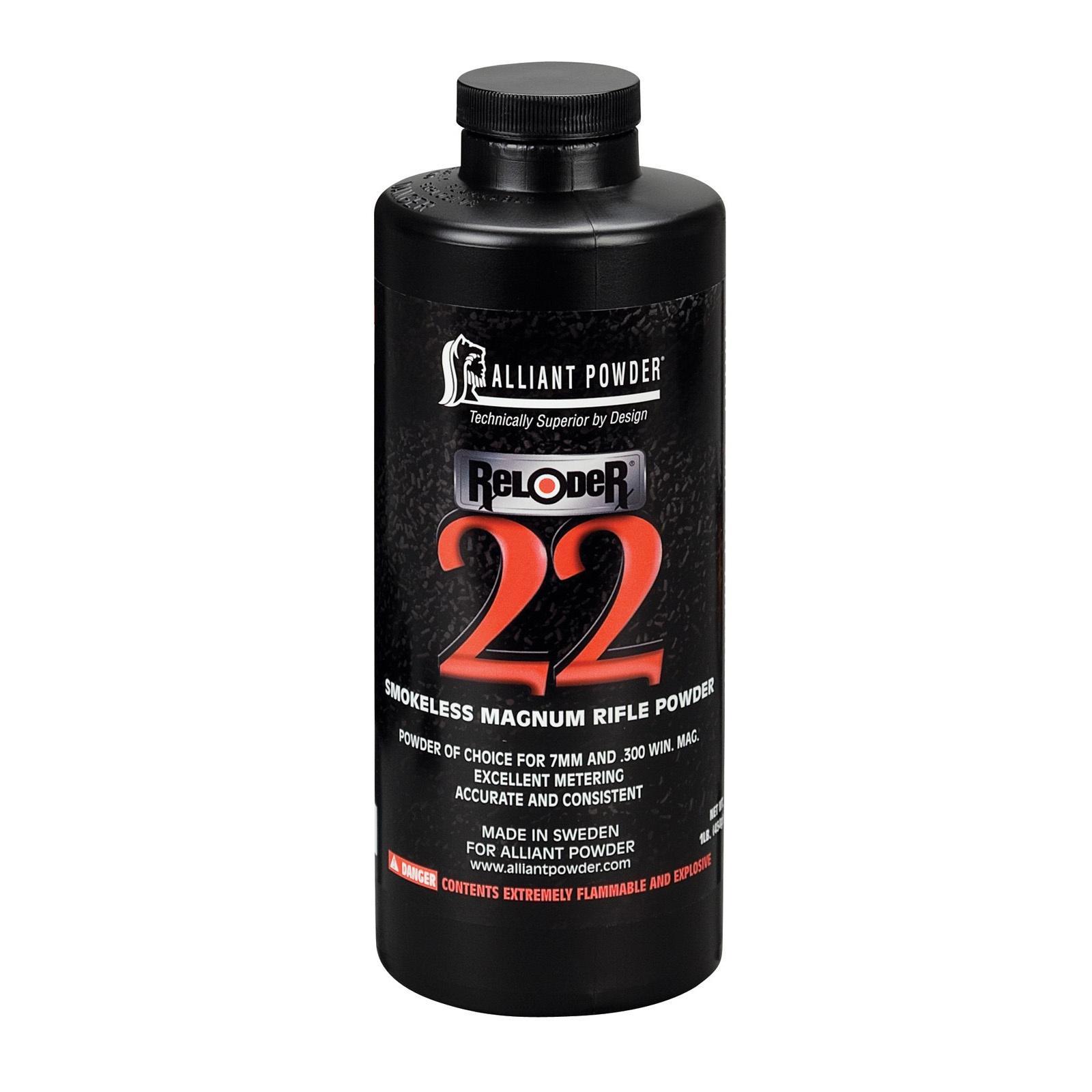 Alliant Reloder 22 Rifle Powder 1 lbs - Alliant Powder