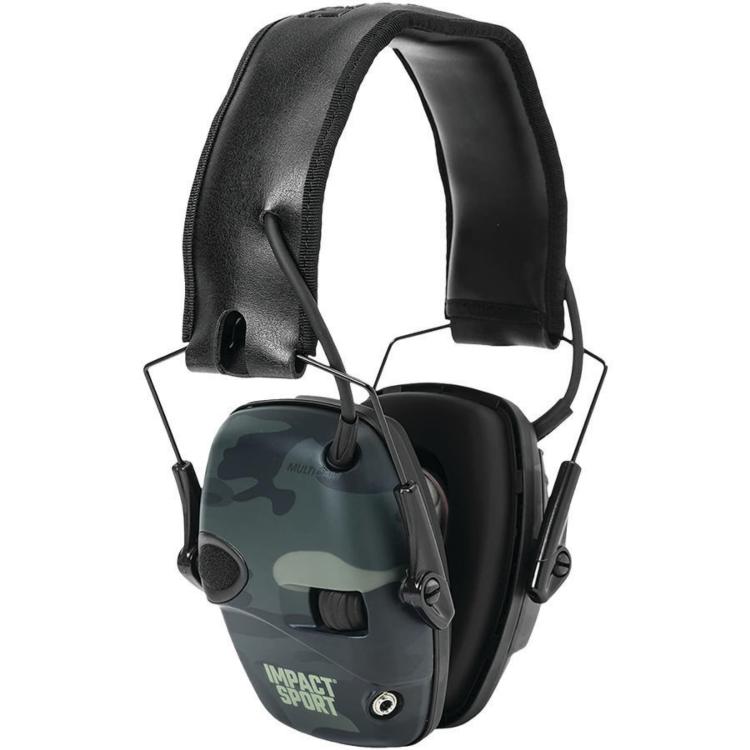 Impact Sport Multi-Cam Black Electronic Earmuff NRR 22db