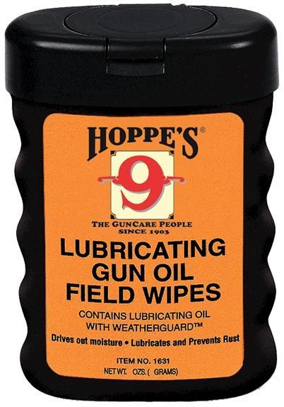 Hoppe's Lubricating Gun Oil Field Wipes - 50/ct - Hoppe's