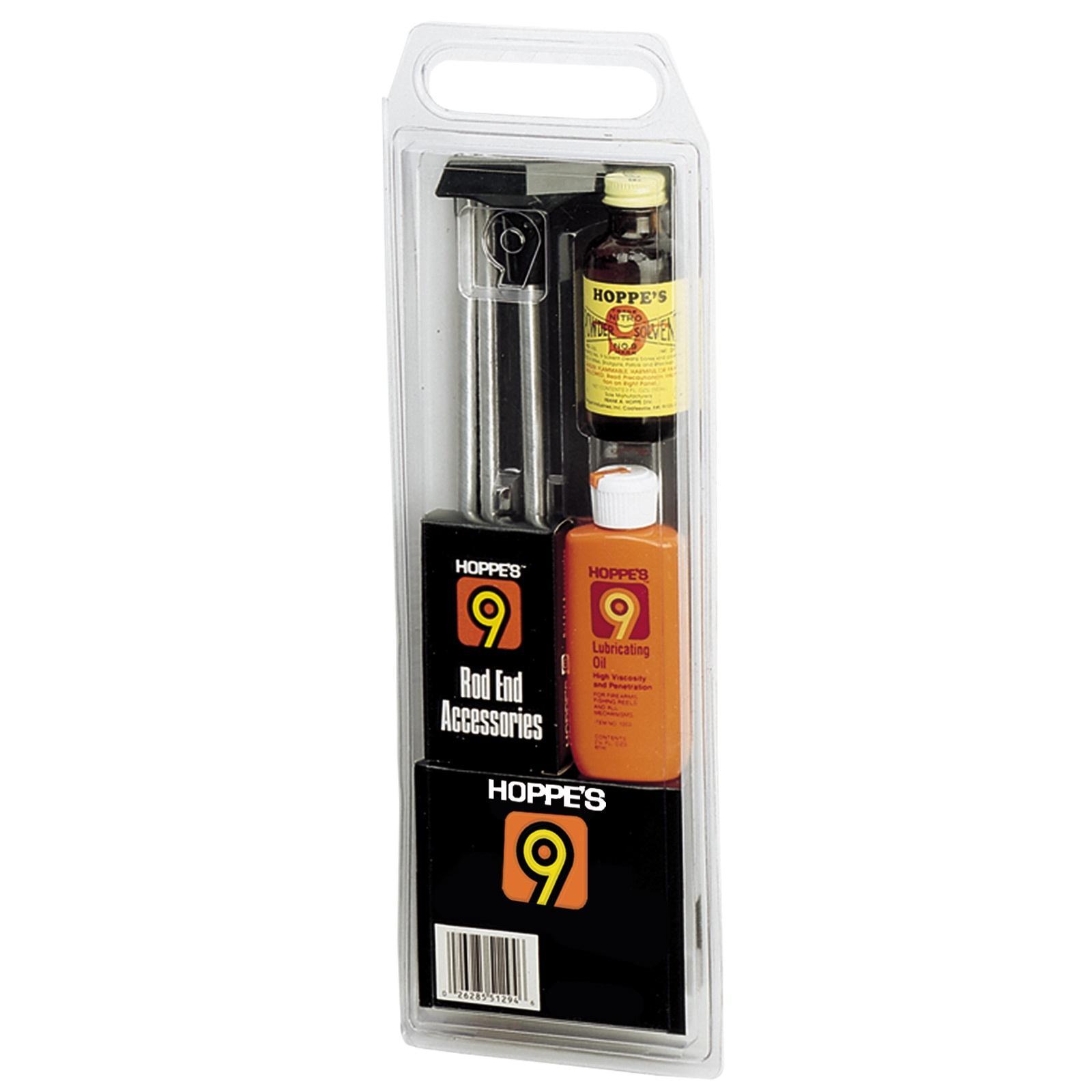 Hoppe's Clamshell Cleaning Kit with Steel Rod .17/.204 Caliber HMR