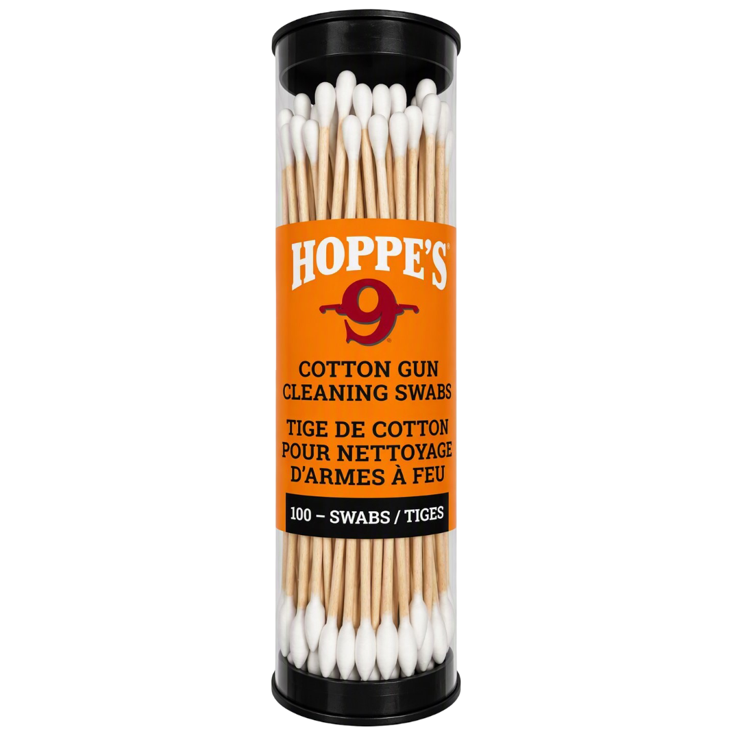 COTTON CLEANING SWAB 50 CT WOOD GRAIN 5.9, POLY BAG