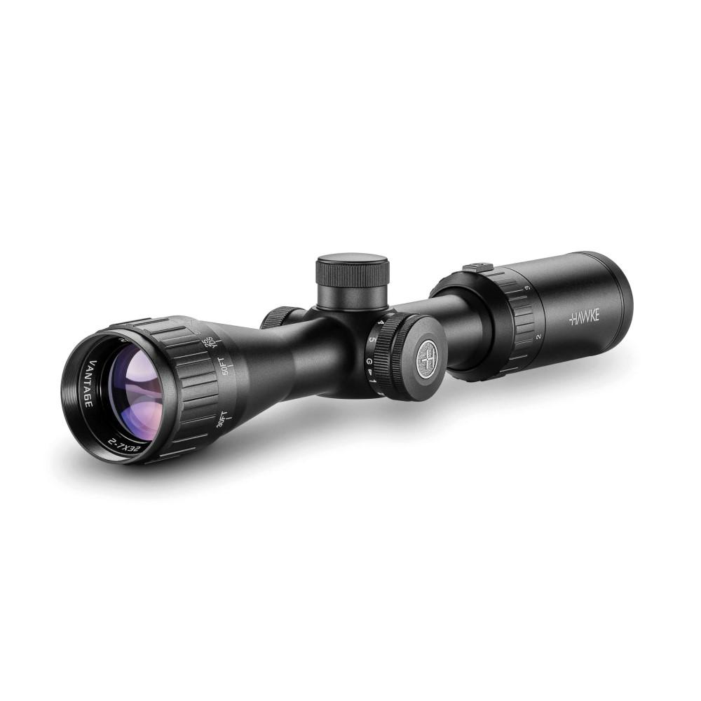 Hawke Sport Optics Vantage IR AO Rifle Scope 2-7X32 1" SFP Mil Dot Etched Illum. Black - Hawke Sport Optics