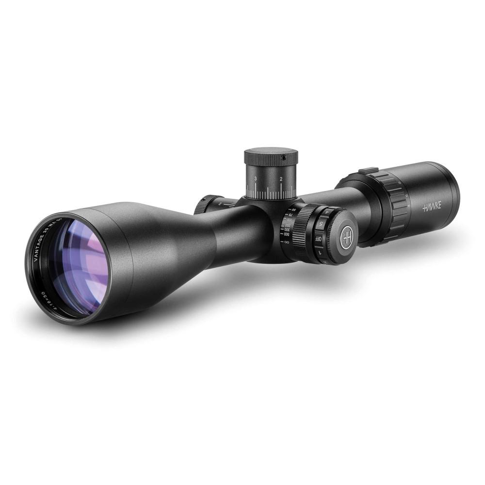 Hawke Sport Optics Vantage 30 WA SF IR Rifle Scope 4-16x50 30mm SFP (10x 1/2 Mil Dot) MRAD Turrets Black - Hawke Sport Optics