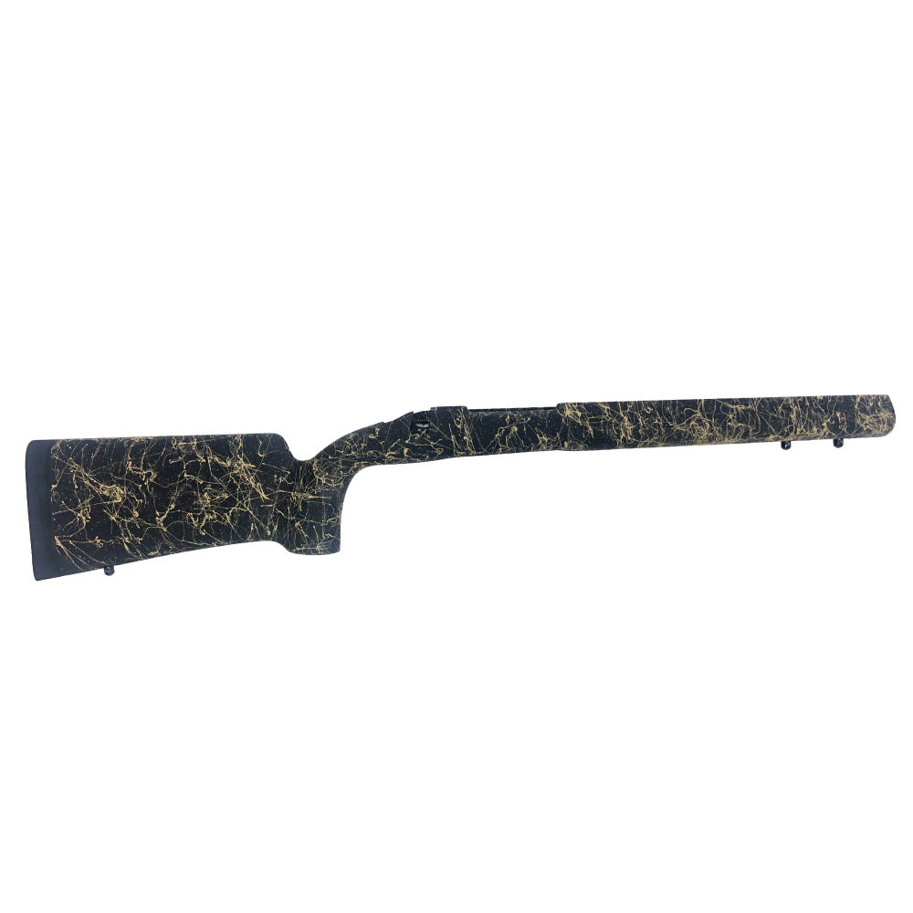 HS Precision Remington 700 BDL Long Action Rifle Stock Black Tan - HS Precision