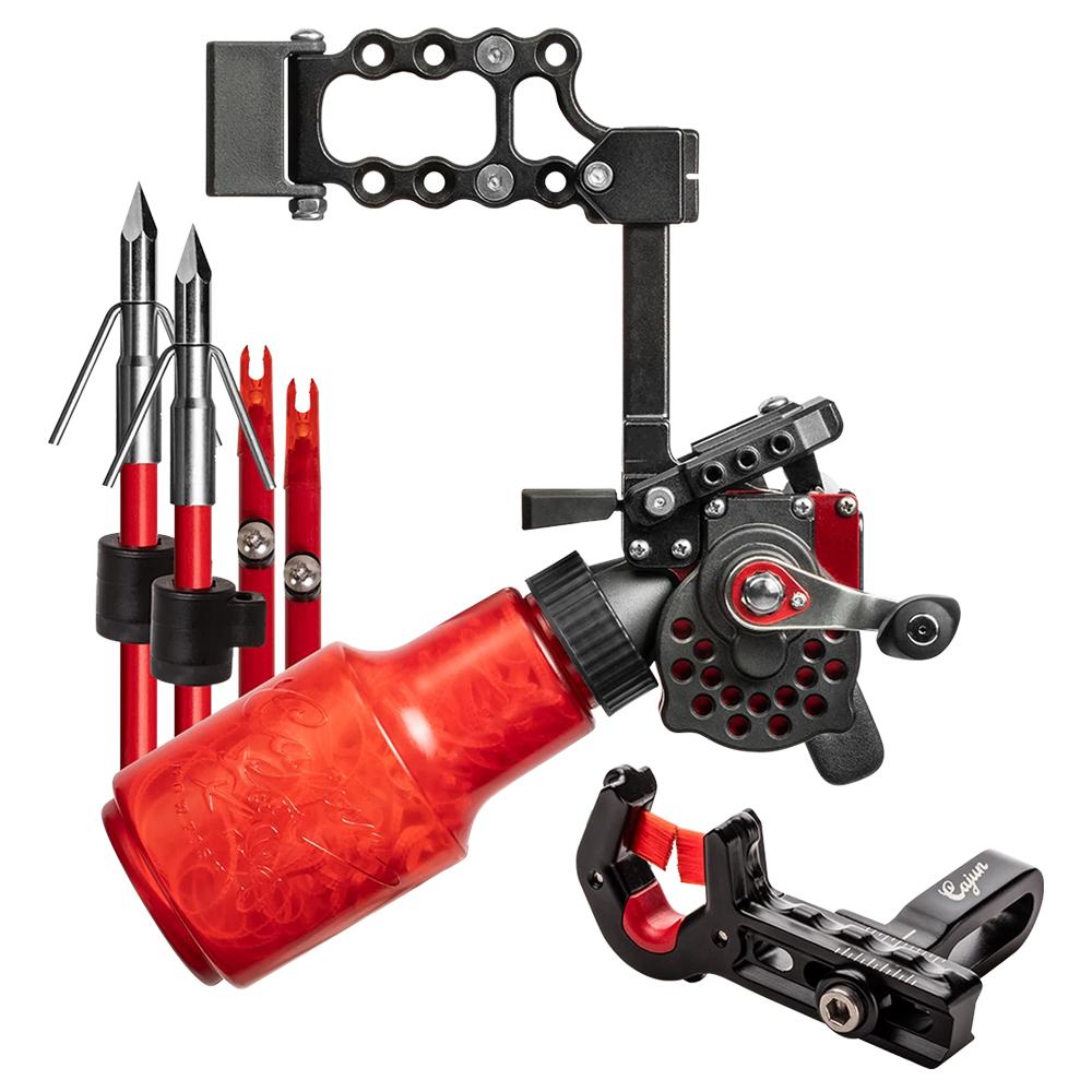 Cajun Bowfishing Winch Pro Kit RH Red - Cajun Bowfishing