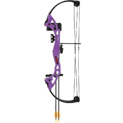 Bear Archery Compound Youth Bow Brave 25lb Right Hand Purple - Bear Archery