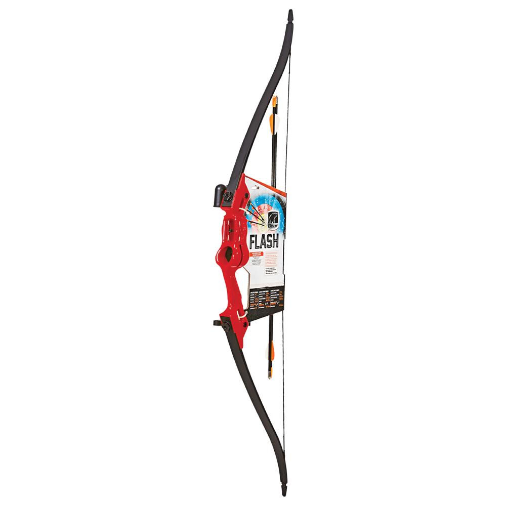 Bear Archery Traditional Youth Bow Flash 18lb Ambidextrous Red - Bear Archery