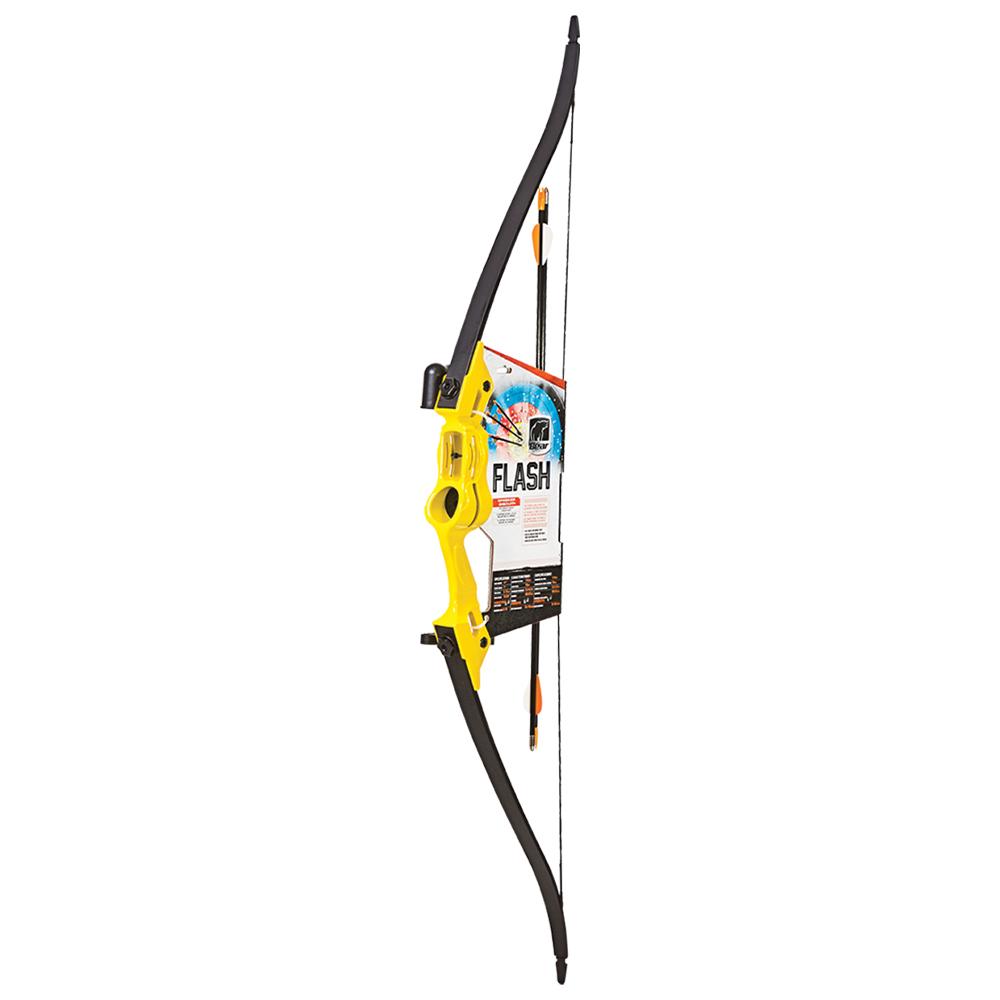 Bear Archery Traditional Youth Bow Flash 18lb Ambidextrous Yellow - Bear Archery