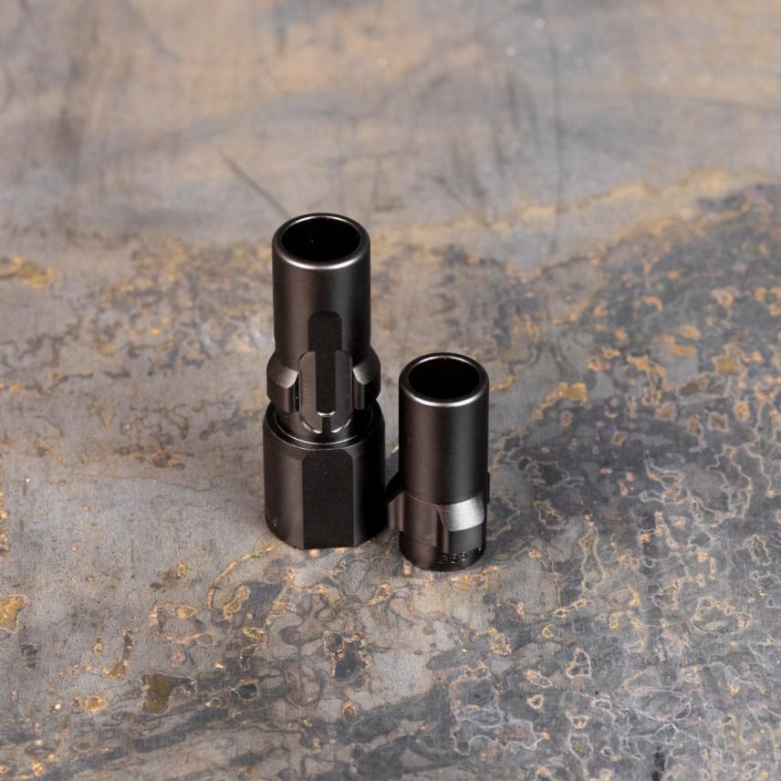 SilencerCo 3-Lug Muzzle Device 1/2x28 9mm Luger