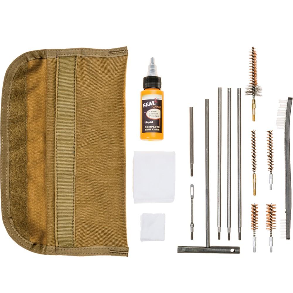 TacShield Universal GI Field 13 Piece Clean Kit w/Seal 1CLP Plus Coyote Brown - TacShield