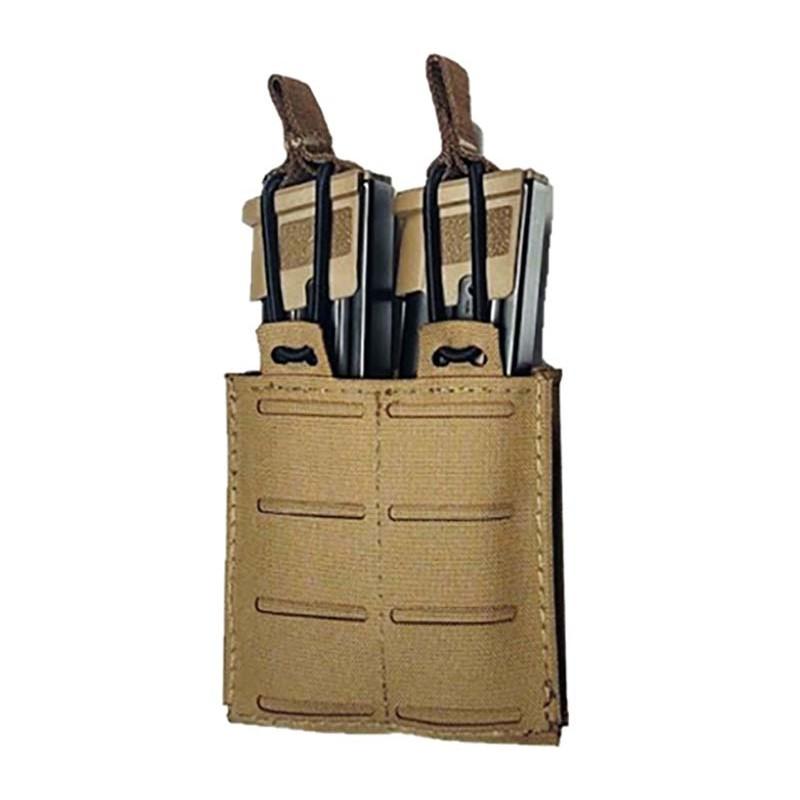 TacShield RZR Molle Double Pistol Magazine Pouch Coyote Brown - TacShield