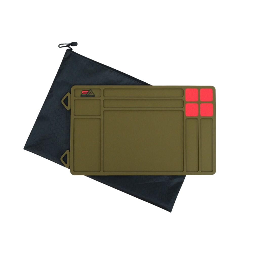 Sylvan Arms Handgun Maintenance Mat Rubberized OD Green - Sylvan Arms