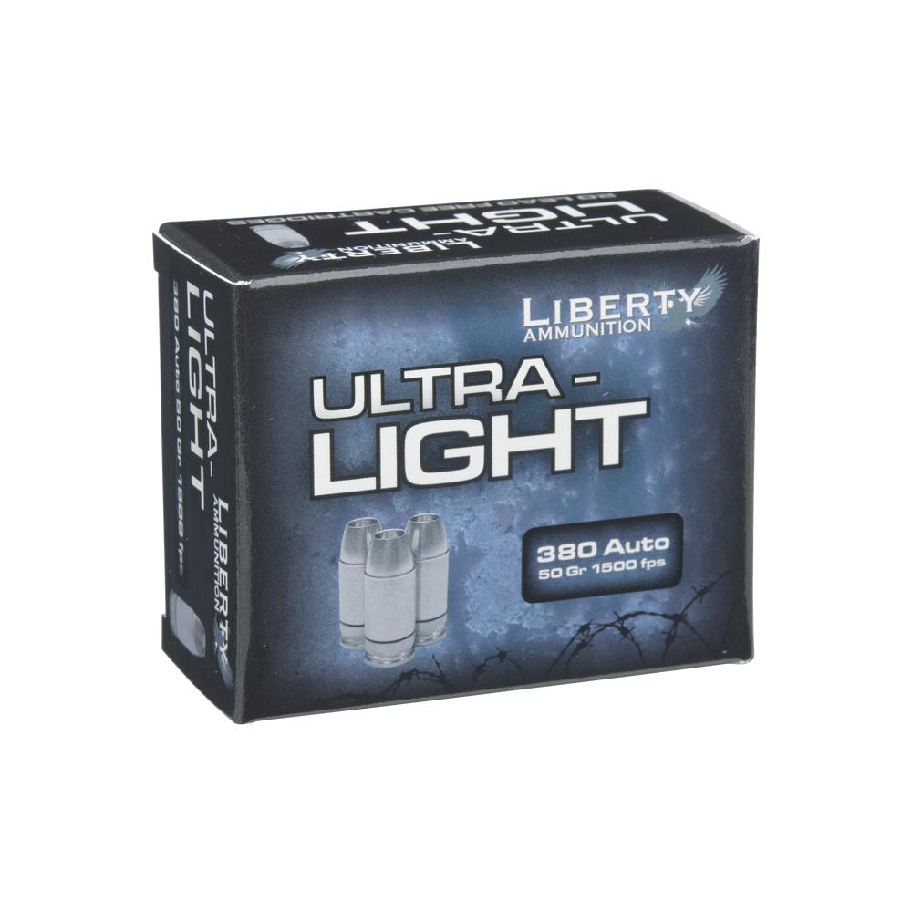 Ultra-Light Ammunition .380 ACP 50gr Copper Mono Frag HP 20/rd - Liberty Ammunition