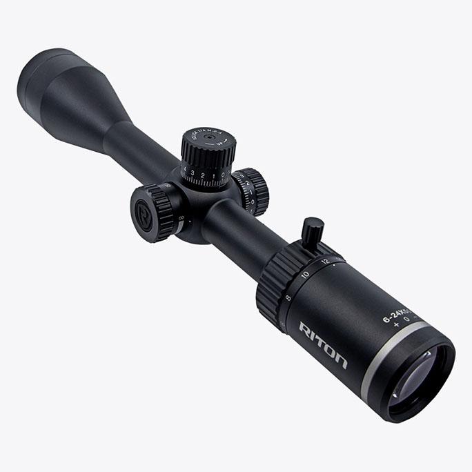 Riton 1 Conquer Rifle Scope 6-24x50 1" SFP R3 Non lllum. Black - Riton