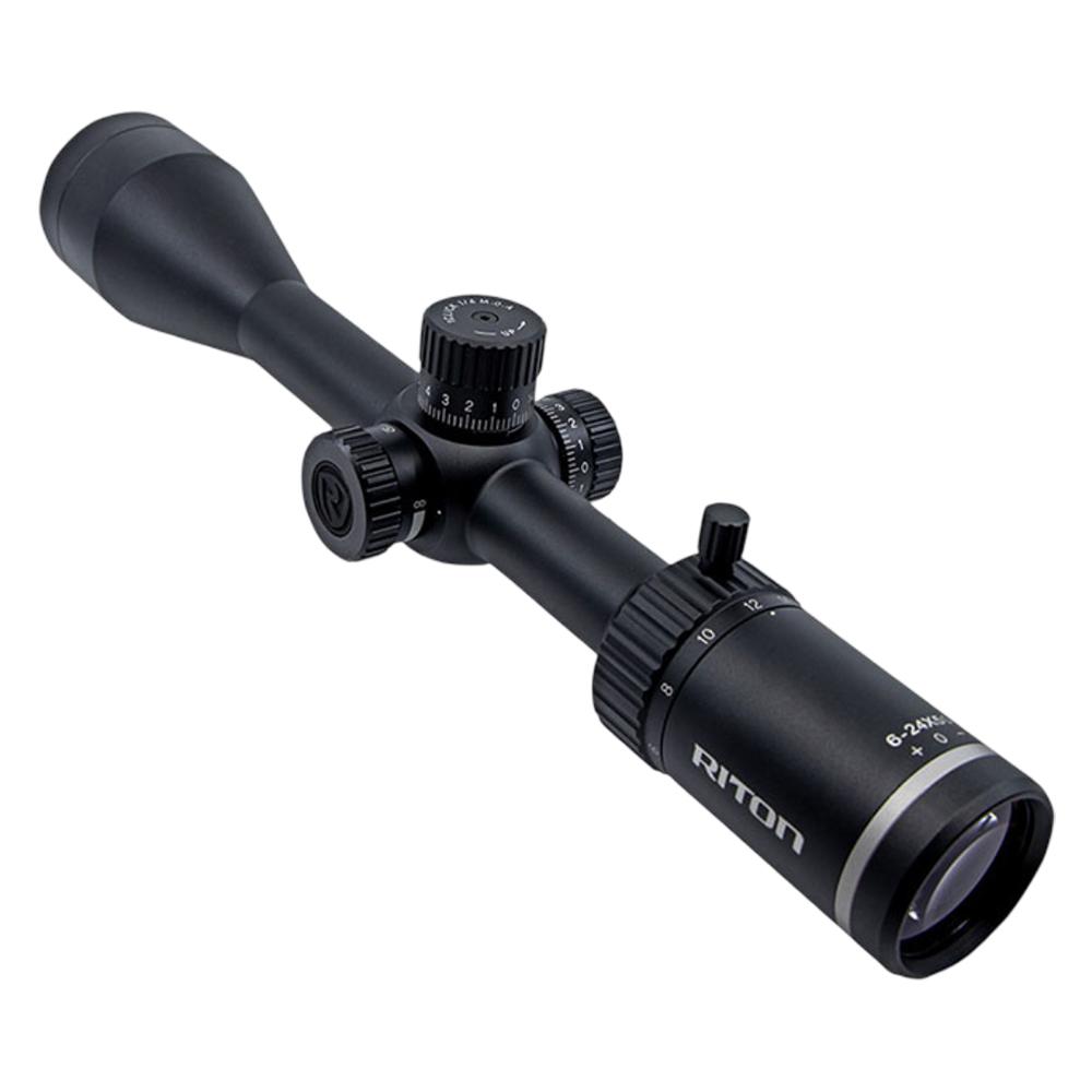 REFURBISHED Riton 1 Conquer Rifle Scope 6-24x50 1" SFP R3 Non lllum. Black - Riton