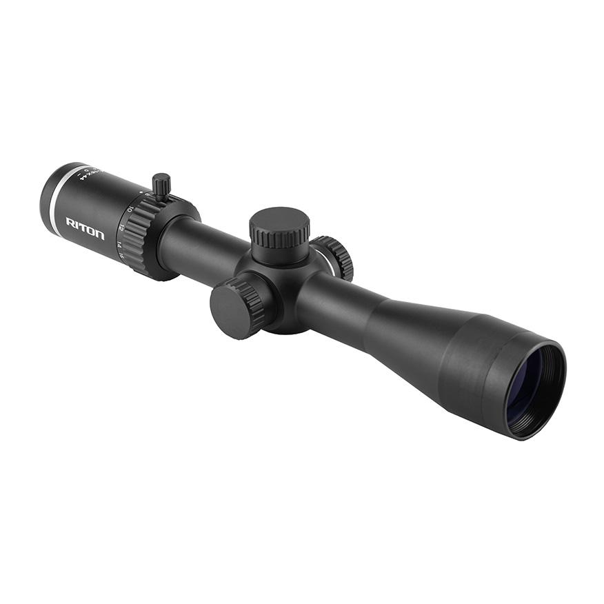 Riton 3 Primal Rifle Scope 4-16x44 30mm SFP DHR Black - Riton