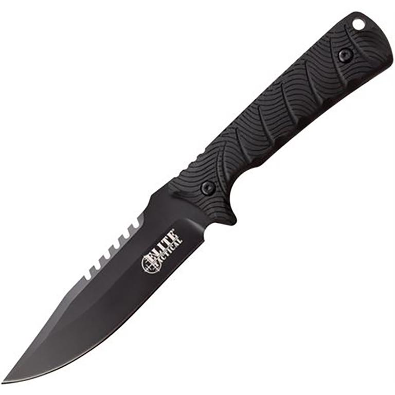 Master Cutlery Elite Tactical Backdraft Fixed Knife 5" Blade Black - Master Cutlery