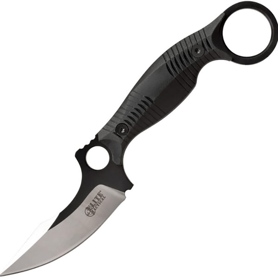 Master Cutlery Elite Tactical Rout Skinner Fixed Knife 3 1/4" Blade Black - Master Cutlery