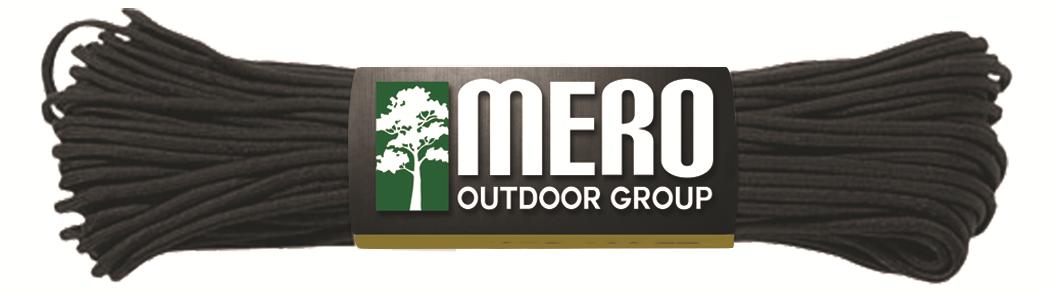 Mero 550 Paracord - 100' 550 lb Black - Mero Outdoor Group