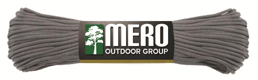 Mero 550 Paracord - 100' 550 lb Gray Charcoal - Mero Outdoor Group