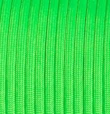 Mero 550 Paracord - 100' 550 lb Green Neon - Mero Outdoor Group