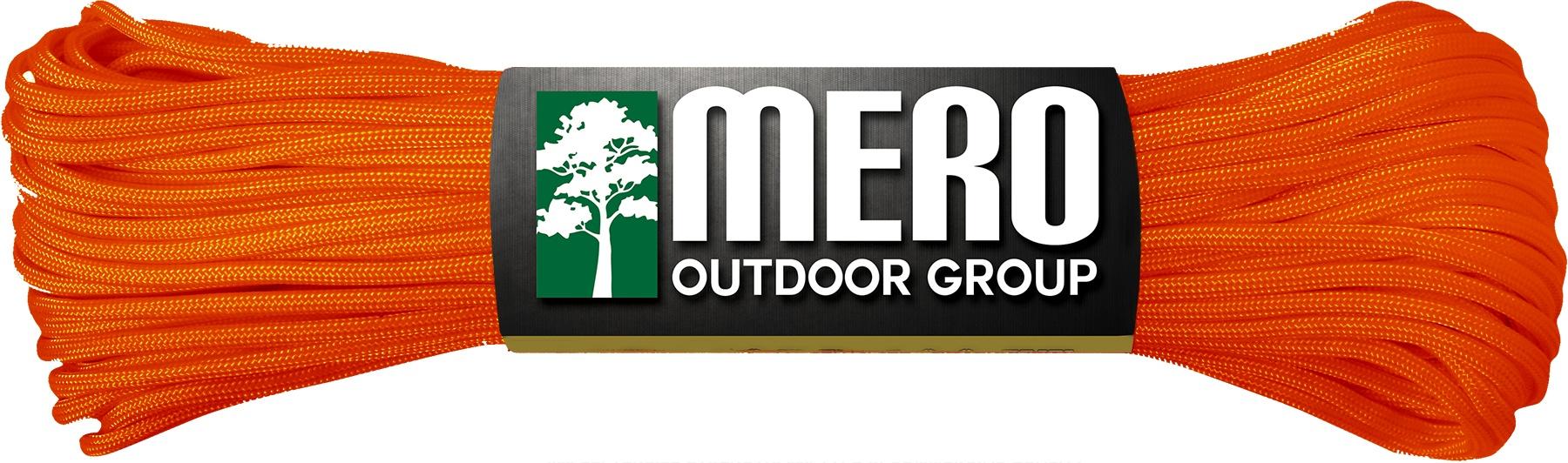 Mero 550 Paracord - 100' 550 lb Orange Neon - Mero Outdoor Group