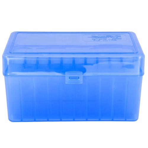 Berry's Mfg 412 Blue Ammo Flip Top Box  Holds 50 Rounds -  .300 Ultra - 