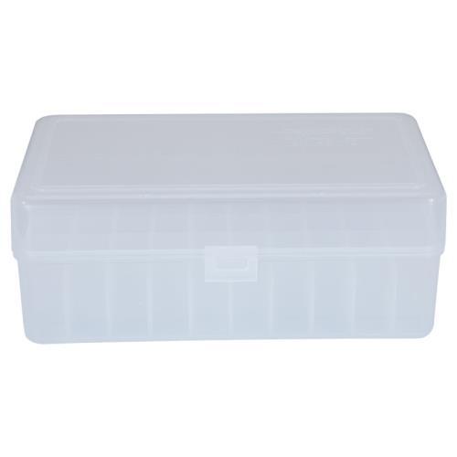 Berry's Mfg 411 Clear Ammo Flip Top Box  Holds 50 Rounds - .45/70 Govt - 