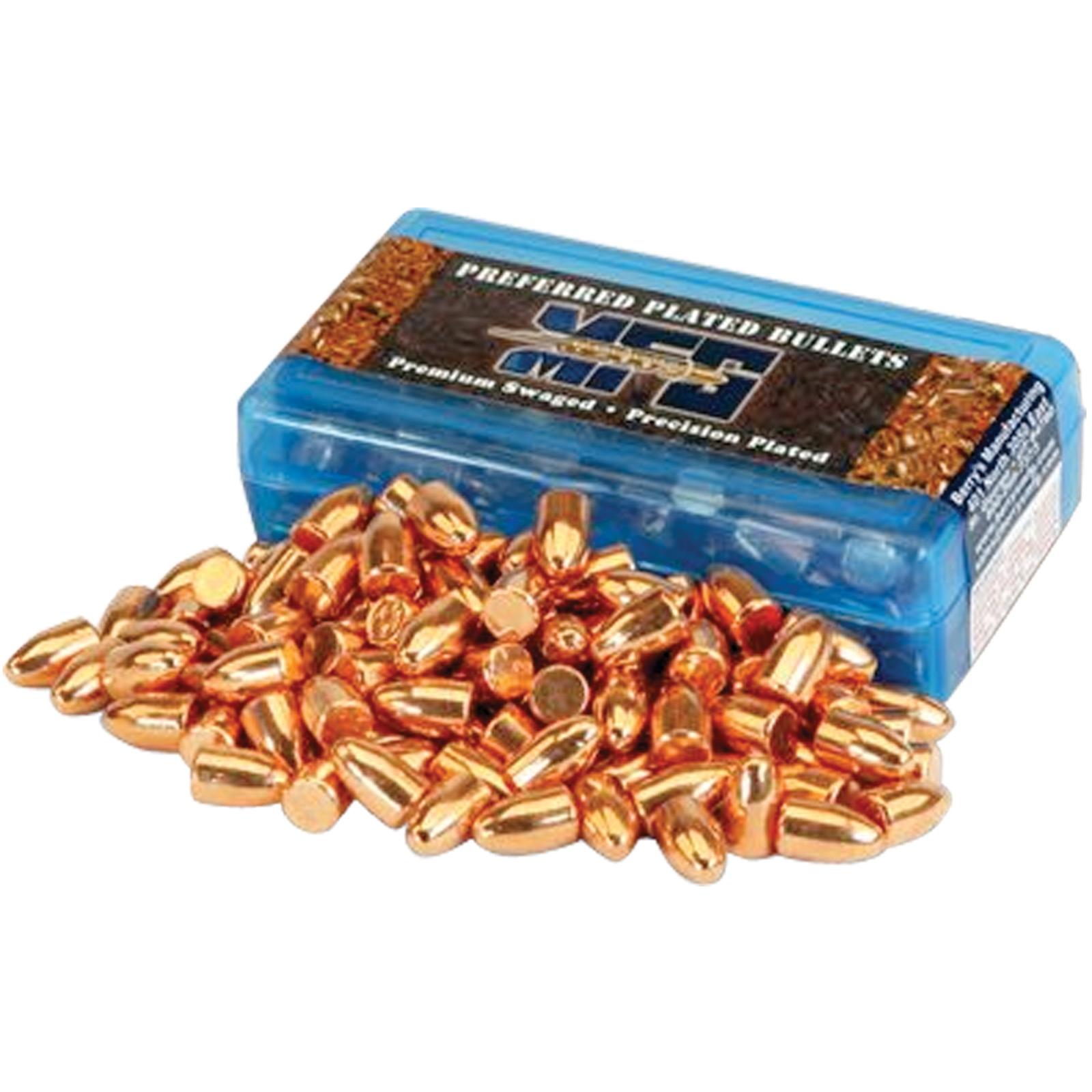 Berry's Superior Plated Pistol Bullets 9mm .356" 124 gr RN 250/ct
