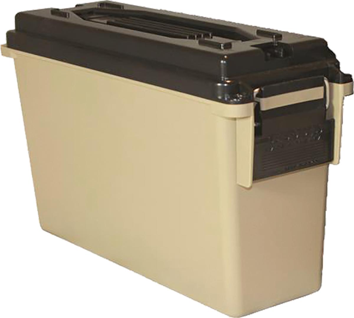 Berry's 40 Cal. Plastic Ammo Can (Tan) 9.25"L x 3.5" BW x 3.75"TW x 6.75" H - Berry's Mfg