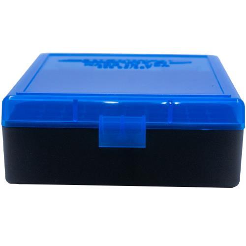 Berry's 5-Pack Plastic Ammo Boxes - Blue/Black, 50 Round Capacity For 357/38 Caliber - Free Shipping