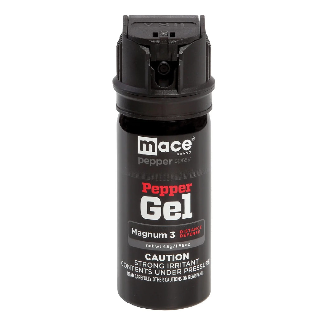 Mace Magnum 3 Pepper Gel Distance Spray 18' Range - Black - Mace