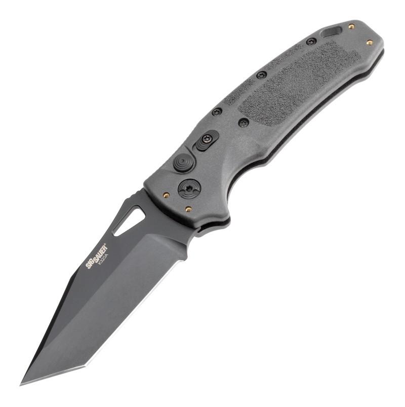 Hogue Sig K320A Tactical Automatic Folder Knife 3 1/2" Tanto Blade Grey - Hogue Knife