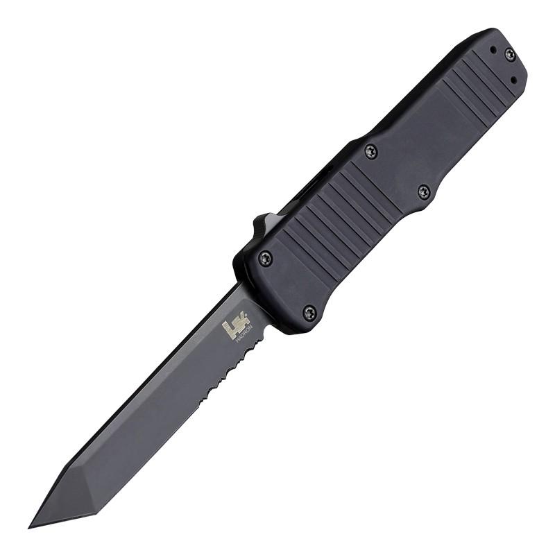 Hogue HK Hadron OTF Automatic Knife 3 3/8" Blade Black - Hogue Knife