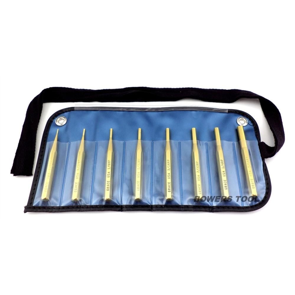 Grace USA Brass Punch Set 8/ct - Altus