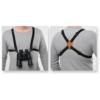Bulldog Black Adjustable/Stretching Binocular Harness w/ Leather Back