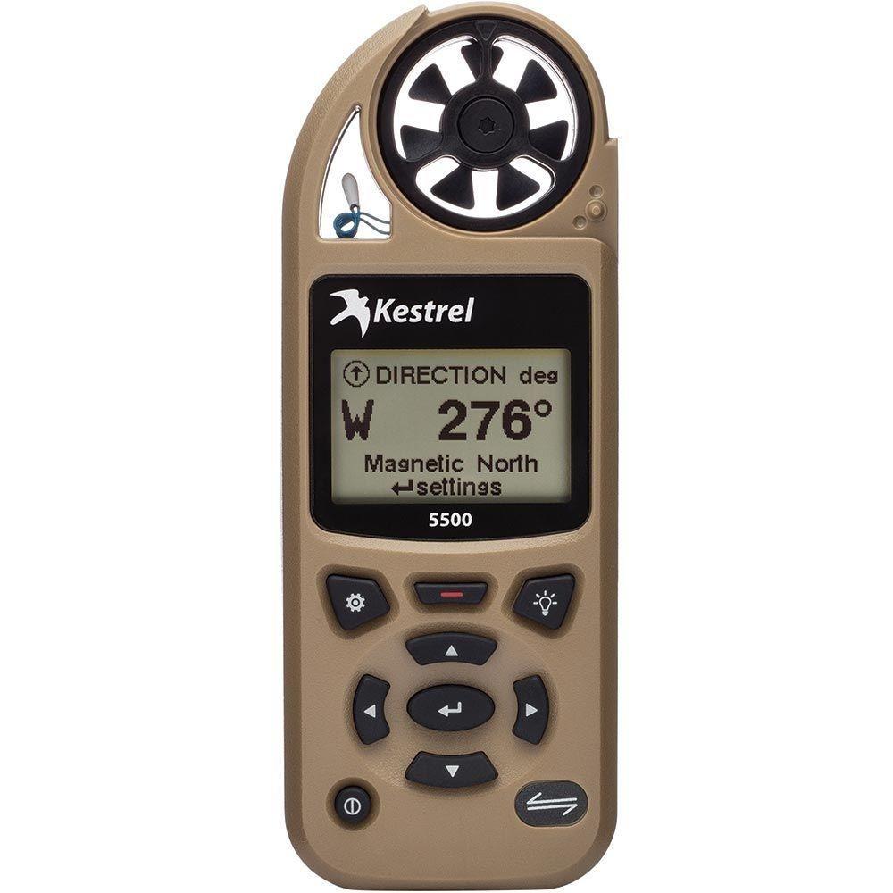 Kestrel 5500 Weather Meter with Bluetooth LiNK + Vane Mount (Tripod not included) - Desert Tan - Kestrel