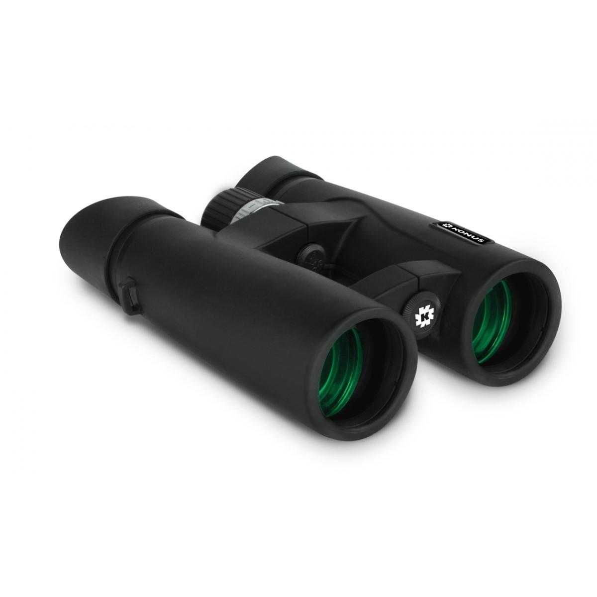 Konus Mission-HD 8x42mm Binocular Open Bridge Roof Prisms Removable Eyecups - Konus Optics