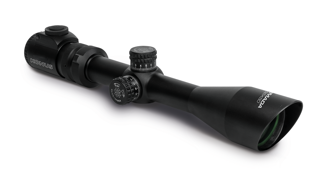 Konus Armada Rifle Scope 4x-16x50mm 30mm SFP German #4 Dual Illum - Black - Konus Optics