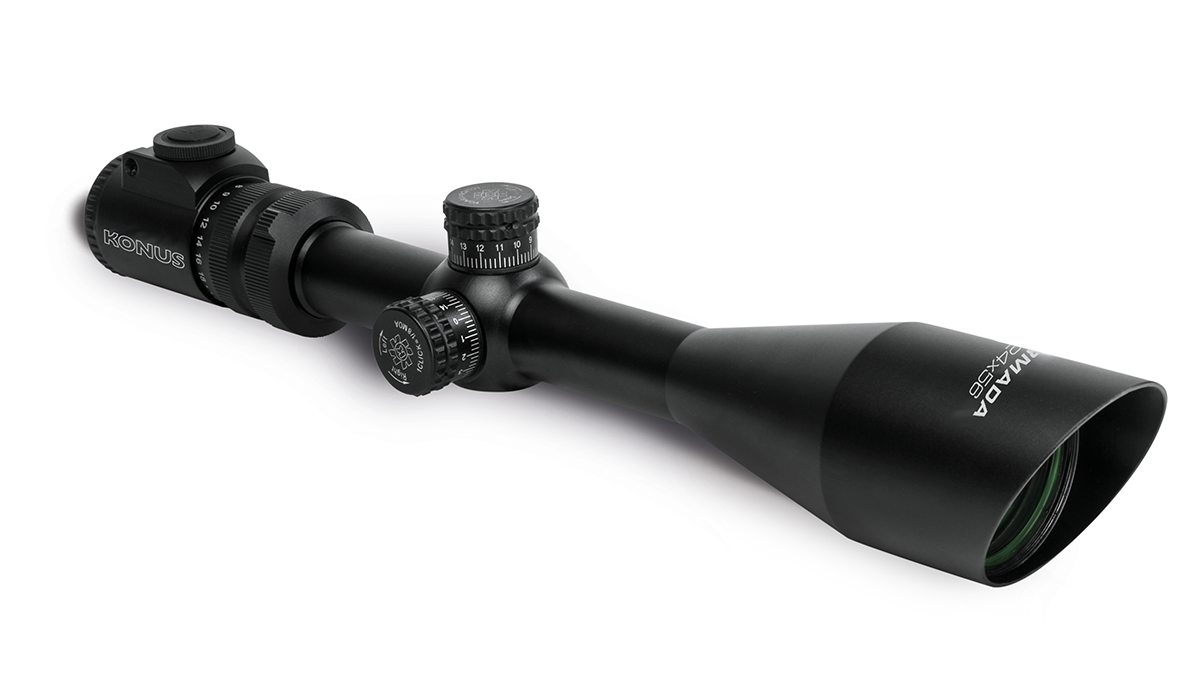 Konus Armada Rifle Scope 6x-24x56mm 30mm SFP Fine Crosshair w/Center Dot Reticle - Black - Konus Optics