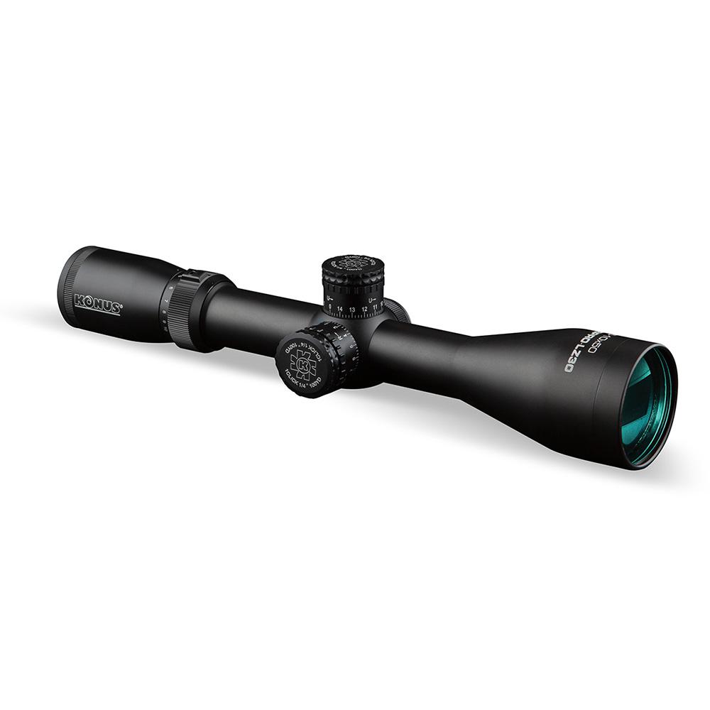 Konus Optics KonusPro LZ30 Rifle Scope - 50mm 2.5-10x50mm with engraved/Illum. 30/30 reticle - Konus Optics