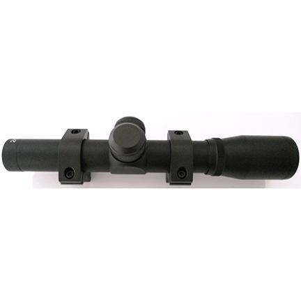 Keystone Pistol Scope - 2x-20mm Eye Relief 14.5" 3/8" Dovetail Rings - Keystone Sporting Arms