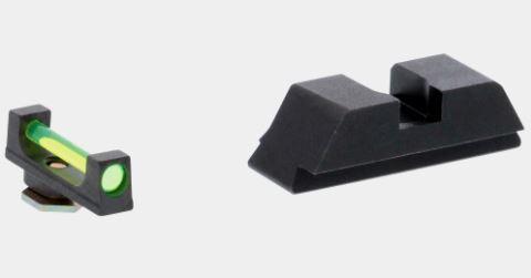 Ameriglo Green Fiber .115 FRONT Black REAR for Glock 42-43-43X-48 - Ameriglo