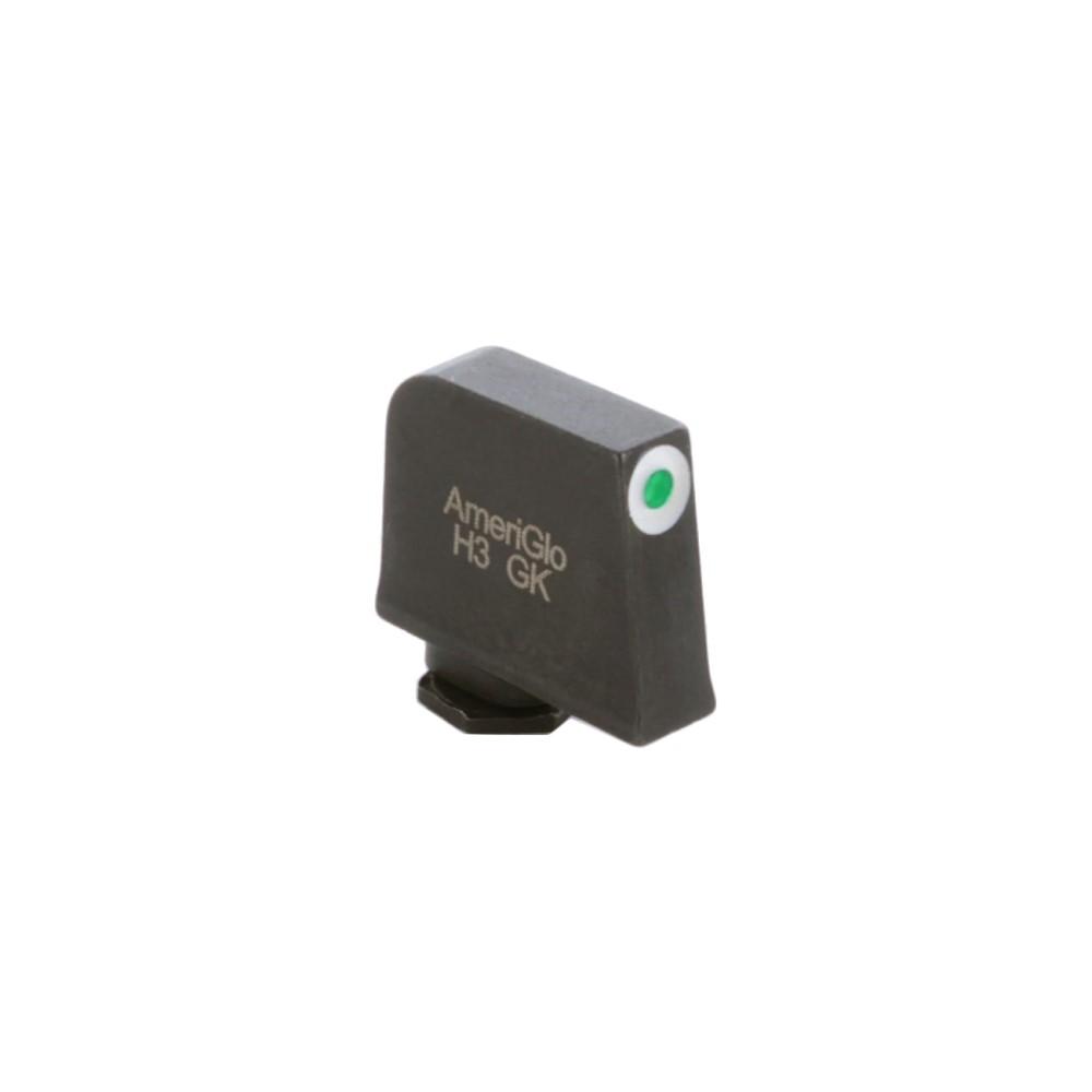 Ameriglo Tritium Front Handgun Sight for Glock Green with White Front - Ameriglo