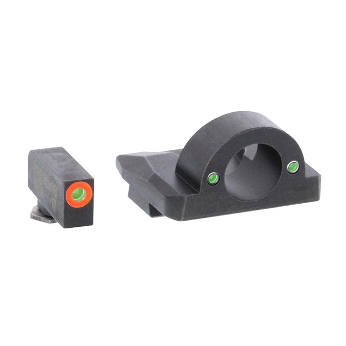 Ameriglo Ghost Ring Night Sight Set for Glock Models 17.19.26 - Orange Outline - Ameriglo