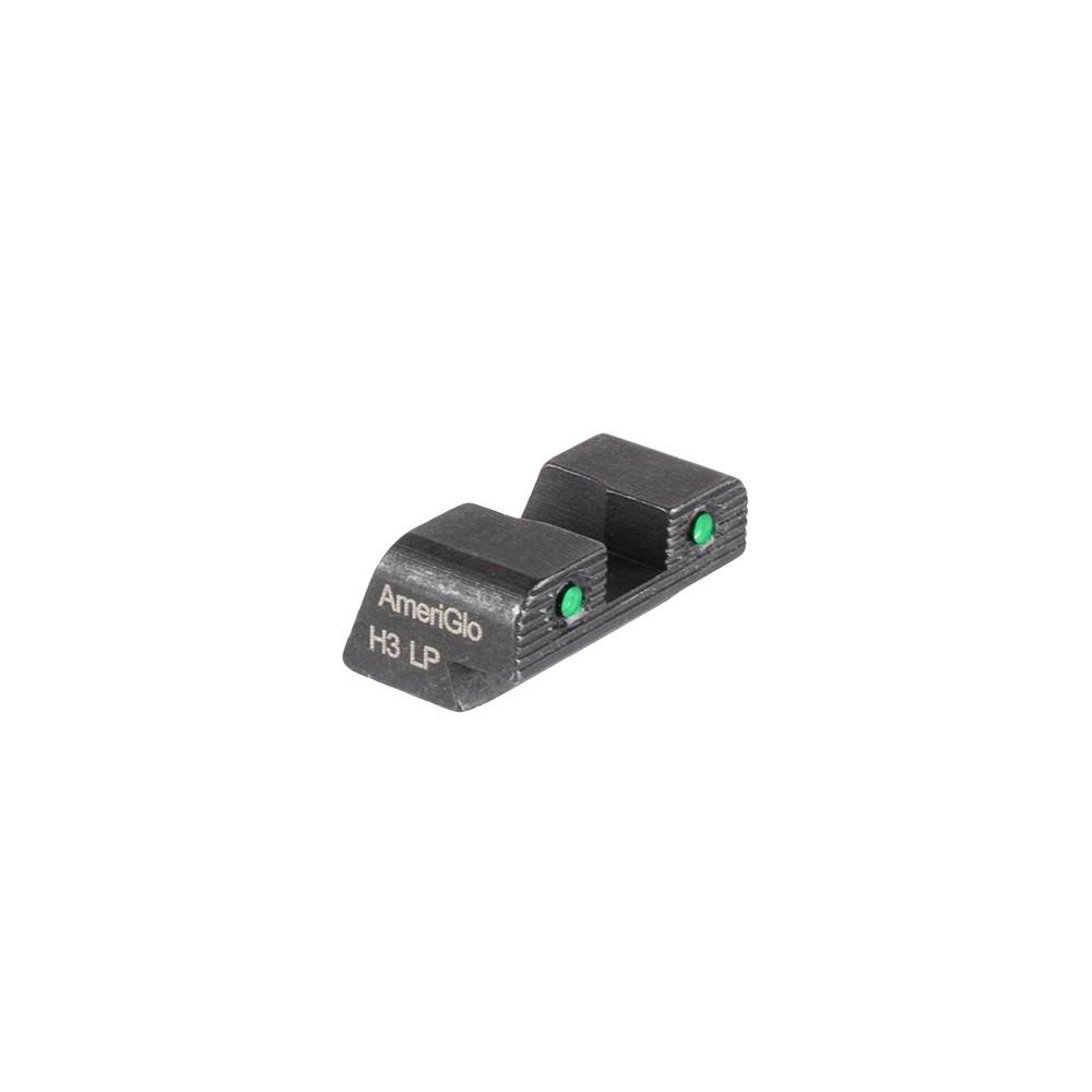 Ameriglo 2-Dot Tritium Rear Handgun Sight for Sig Sauer/Springfield XD/Hellcat (Non OSP) Green with Black Notch #8 - Ameriglo