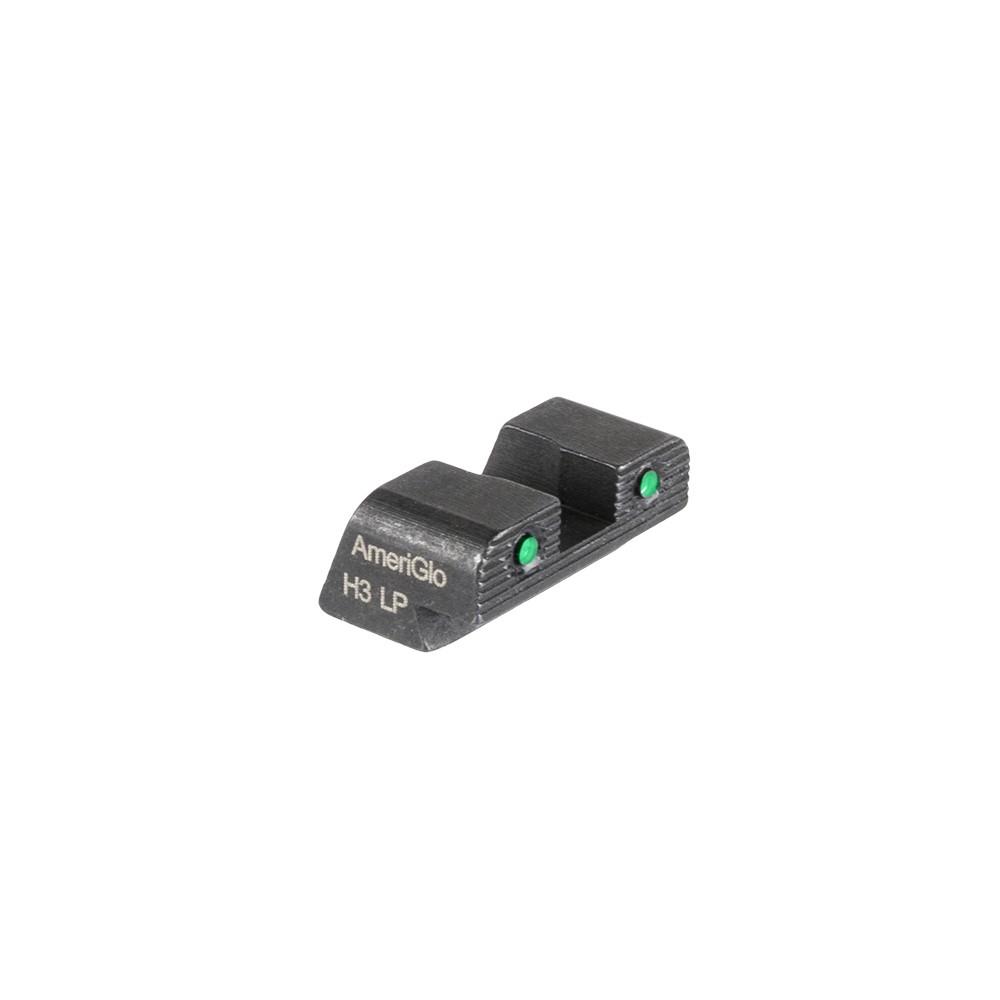 Ameriglo 2-Dot Tritium Rear Handgun Sight for Sig Sauer/Springfield XD/Hellcat (Non OSP) Green with Black Notch #10 - Ameriglo