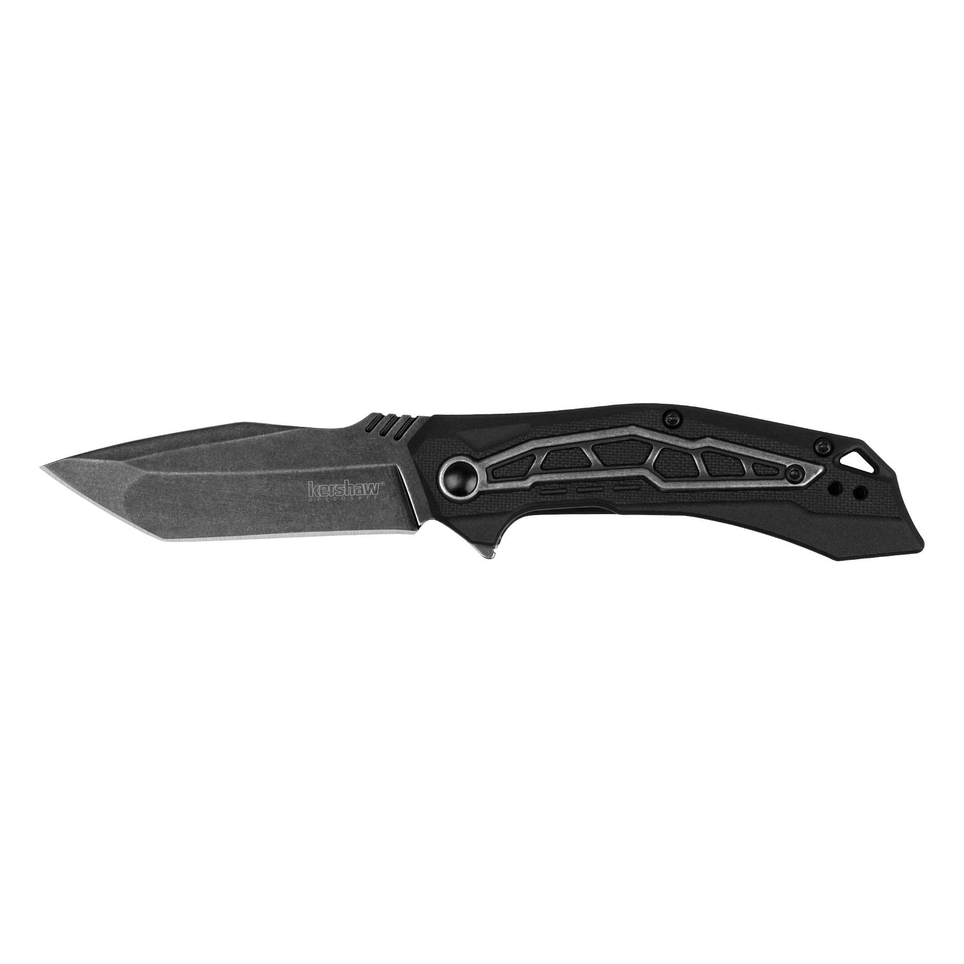 Kershaw Flatbed Assisted Folding Knife 3 1/8" Tanto Blade Black - Kershaw