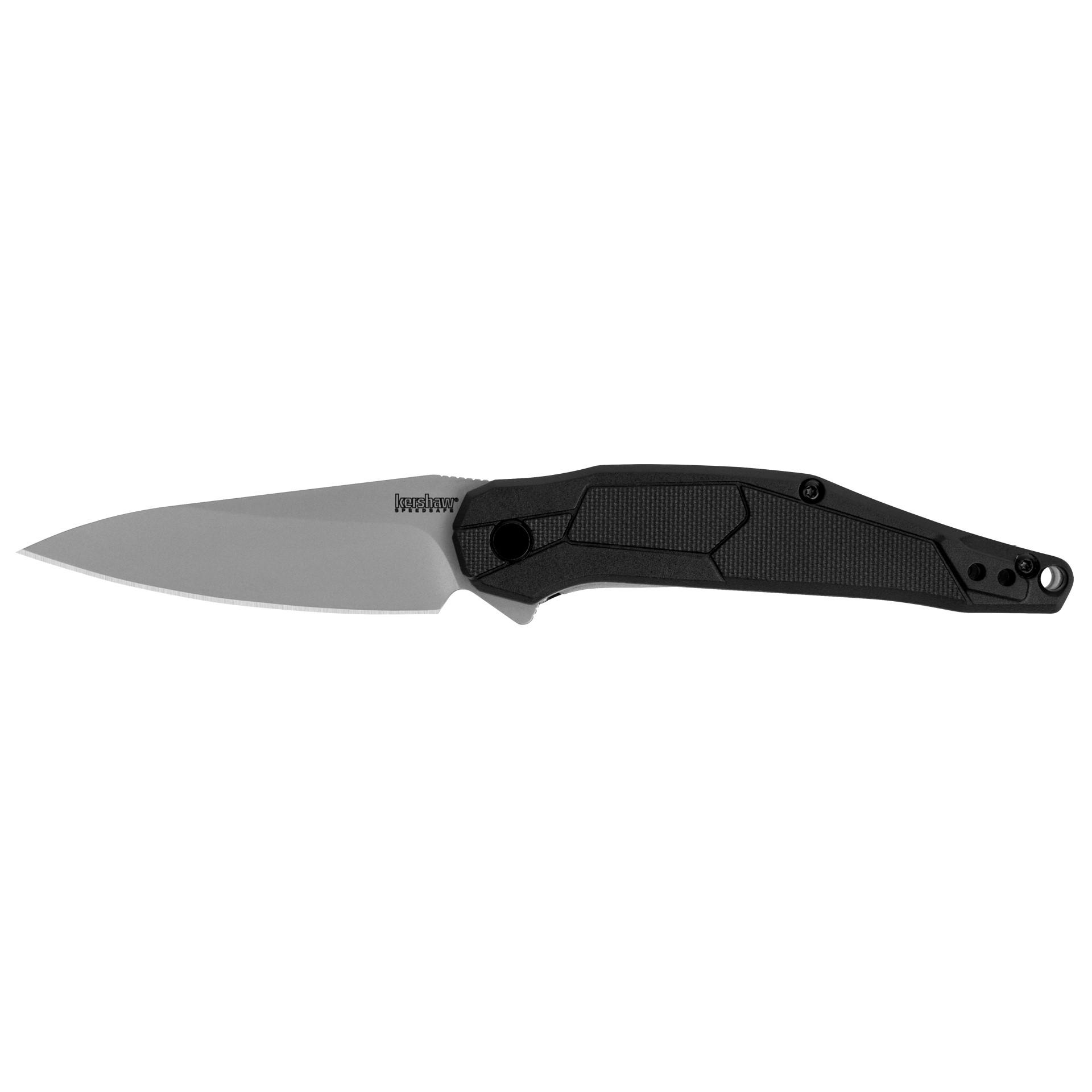 Kershaw Lightyear Spring Assisted Folding Knife 3-1/2" Spearpoint Blade Black - Kershaw